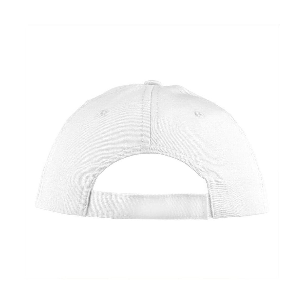 Czapki z logo – czapka z daszkiem | joe V7183-02_AAA03 1. Biała czapka z daszkiem, odblaskowe szwy i regulowany pasek.