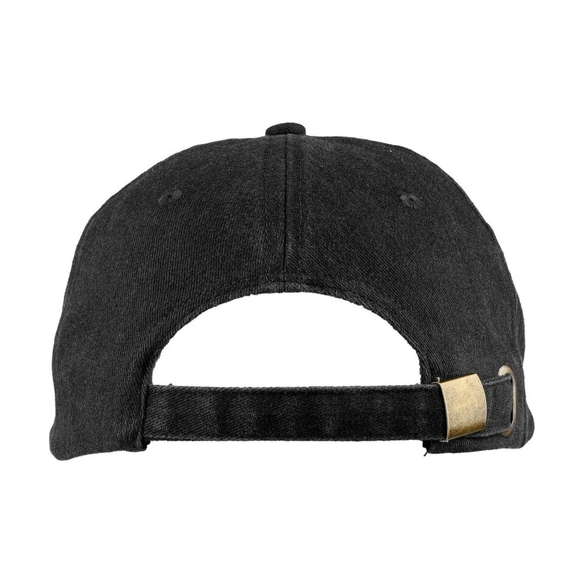 Czapki z logo – czapka z daszkiem z bawełny 240 gsm VA896-03_IBK01 Czarna czapka z daszkiem z nadrukiem gadżet promocyjny dla firm.