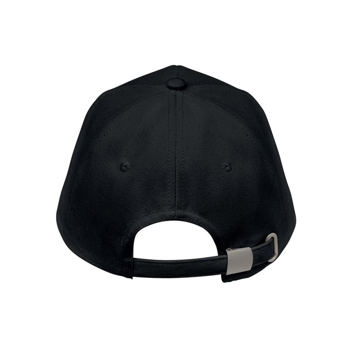 Czapki z logo – czapka z daszkiem,bawełna org. bicca cap mo6432-03-open Czarna czapka z daszkiem z regulowanym paskiem, gadżety promocyjne.