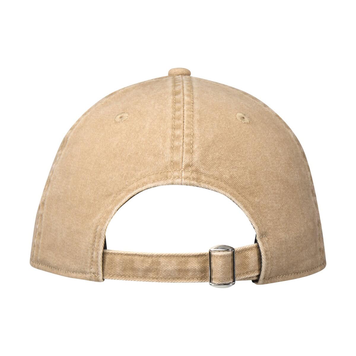 Czapki z logo – grafton czapka 6-panelowa z dekatyzowanej bawełny 3868707_b1 Szeroki beżowy czapka z daszkiem na zapięciu z tyłu.