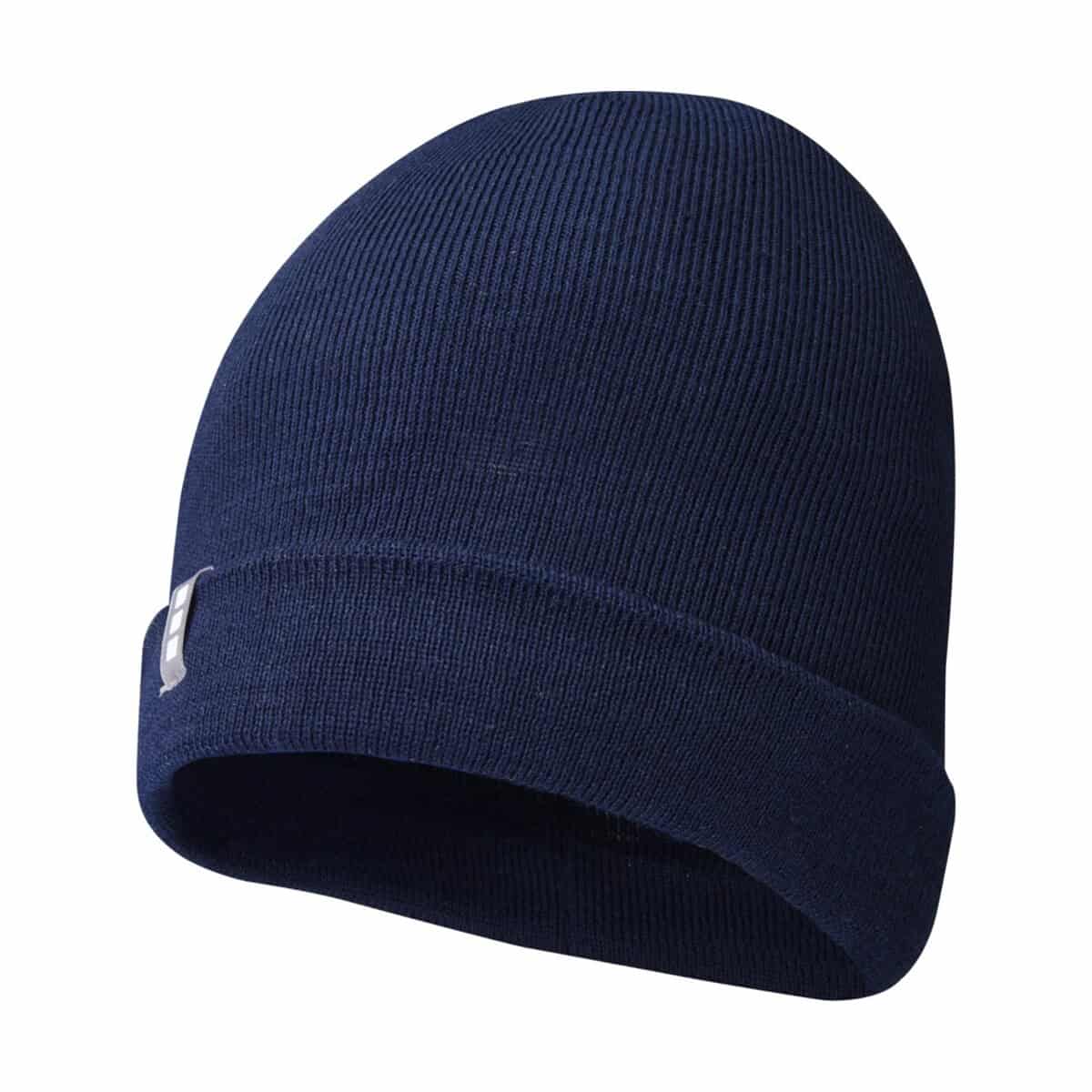 Czapka zimowa z logo, czapka na chłodne dni, modne akcesoria, odzież reklamowa, gadżety promocyjne.