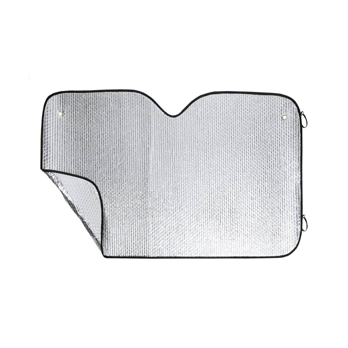 Daszki przeciwsłoneczne z logo – virna osłona przeciwsłoneczna AP781815-10 Mata do samochodu, odcienie srebrnego, akcesoria samochodowe, gadżety samochodowe, personalizacja auta.