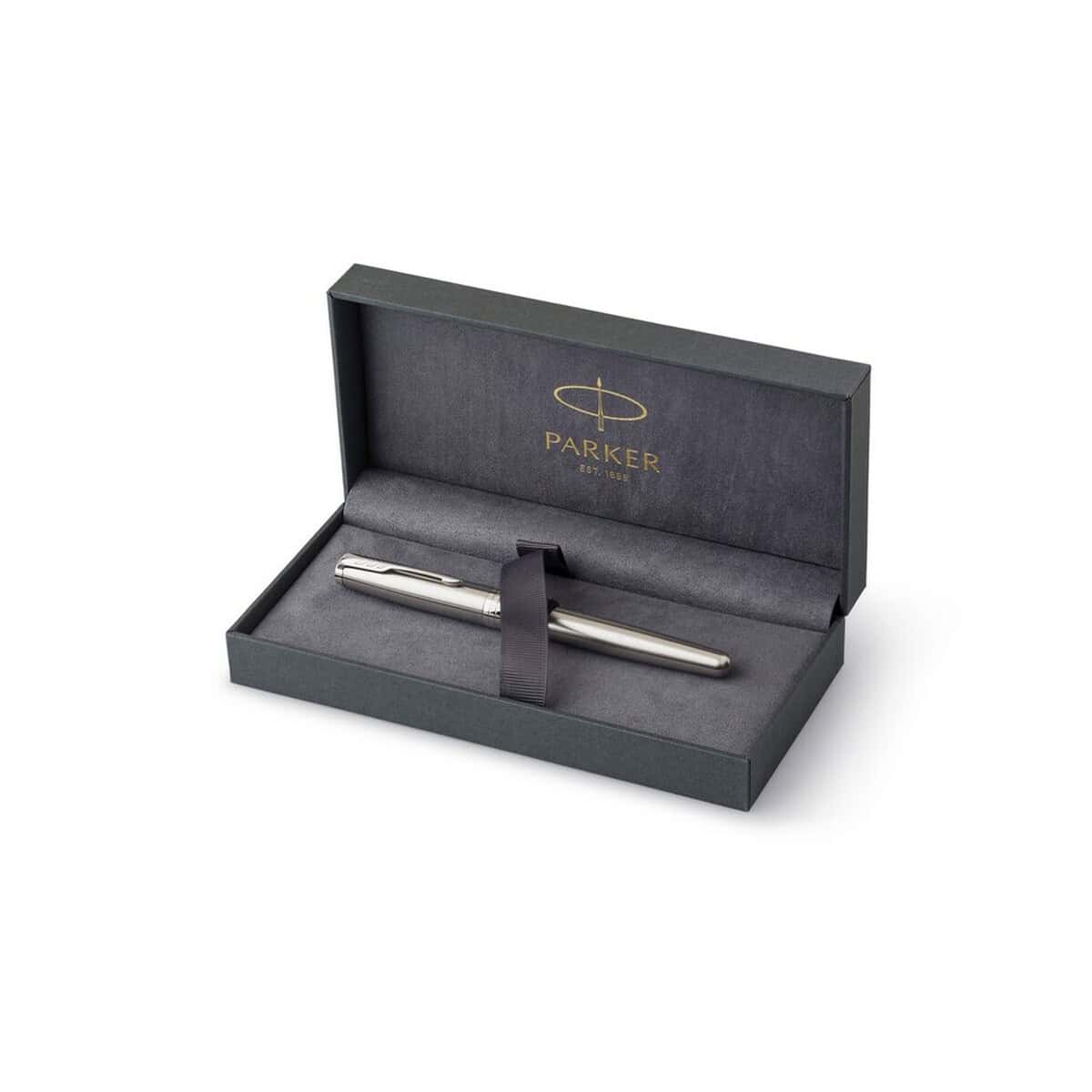 Długopisy metalowe z logo – pióro kulkowe parker sonnet VA821-32_AAA01 Elegancki długopis w metalowej obudowie w eleganckim pudełku od Gadzety.pl.