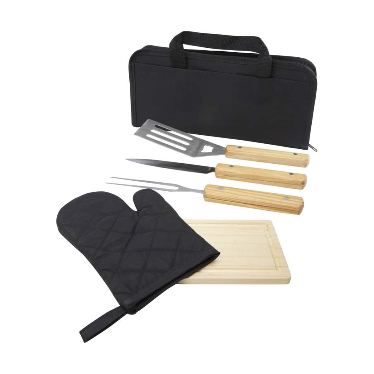 Butelka termiczna z akcesoriami do grilla i kuchni, w etui.