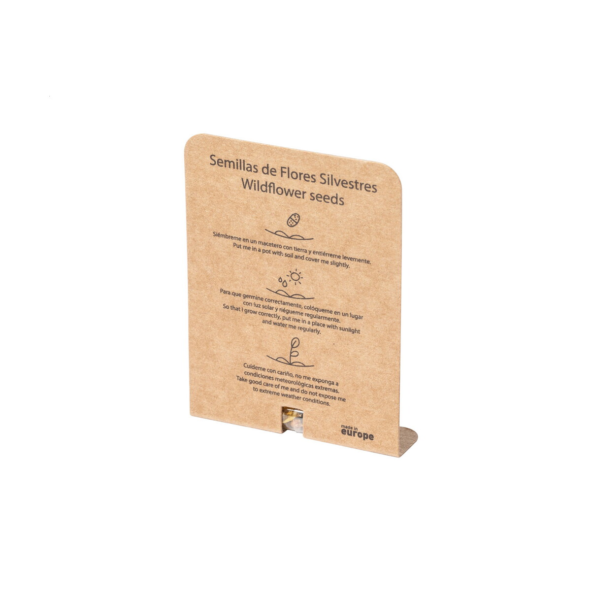 Gadżety do ogrodu z logo – flocca kapsułka z nasionami kwiatów AP722147__B Flocca kapsułka z nasionami kwiatów AP722147__B