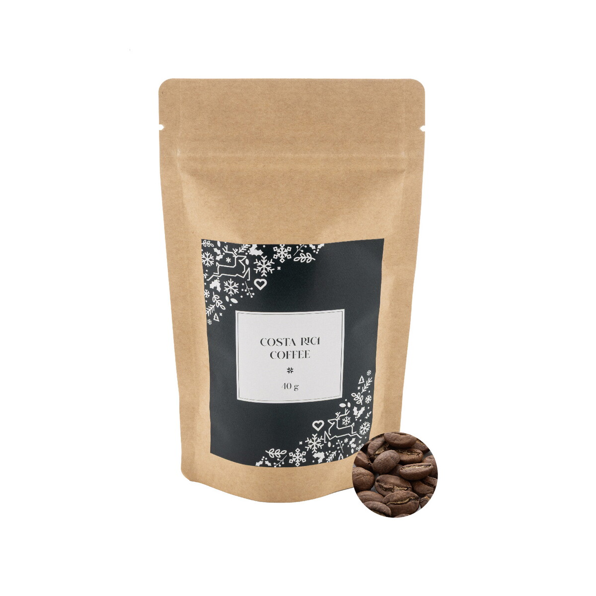 Gadżety do serwowania z logo – tarrazu ziarna kawy kostarykańskiej, 40 g AP65433 Tarrazu Ziarna kawy kostarykańskiej, 40 g AP65433