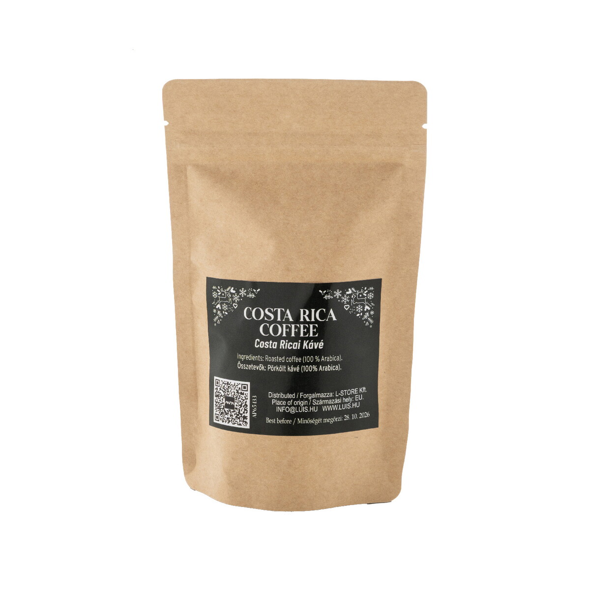 Gadżety do serwowania z logo – tarrazu ziarna kawy kostarykańskiej, 40 g AP65433__B Tarrazu Ziarna kawy kostarykańskiej, 40 g AP65433__B