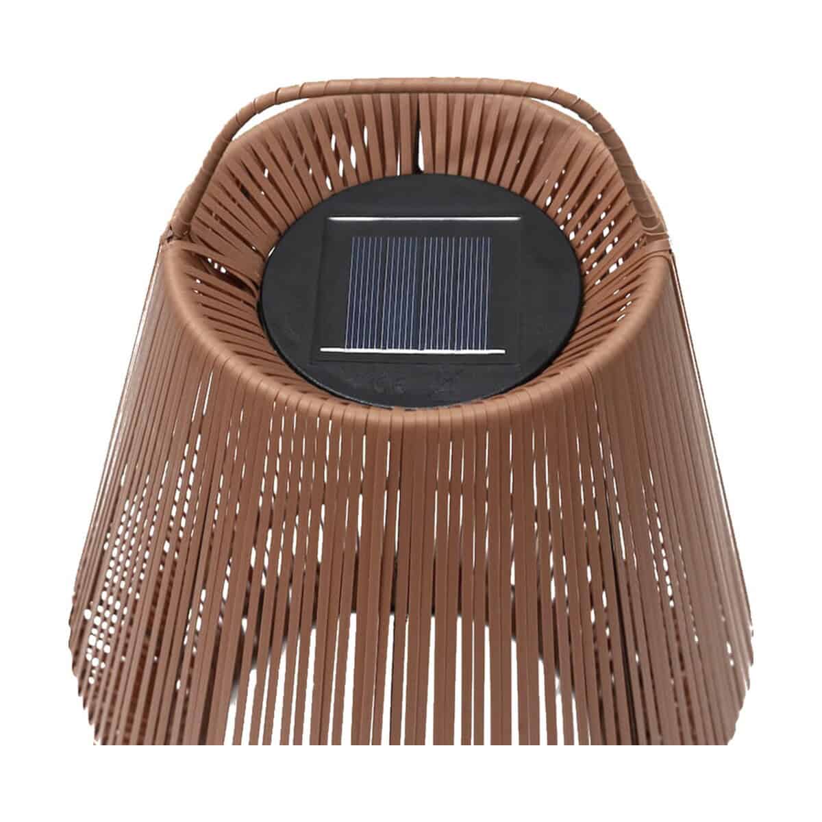 Gadżety ekologiczne z logo – originalhome lampion przenośny abażur z recyklingu 12449122_d1 Lampka solarna z drewna do ogrodu lub domu, dekoracyjny gadżet ekopatryczny.