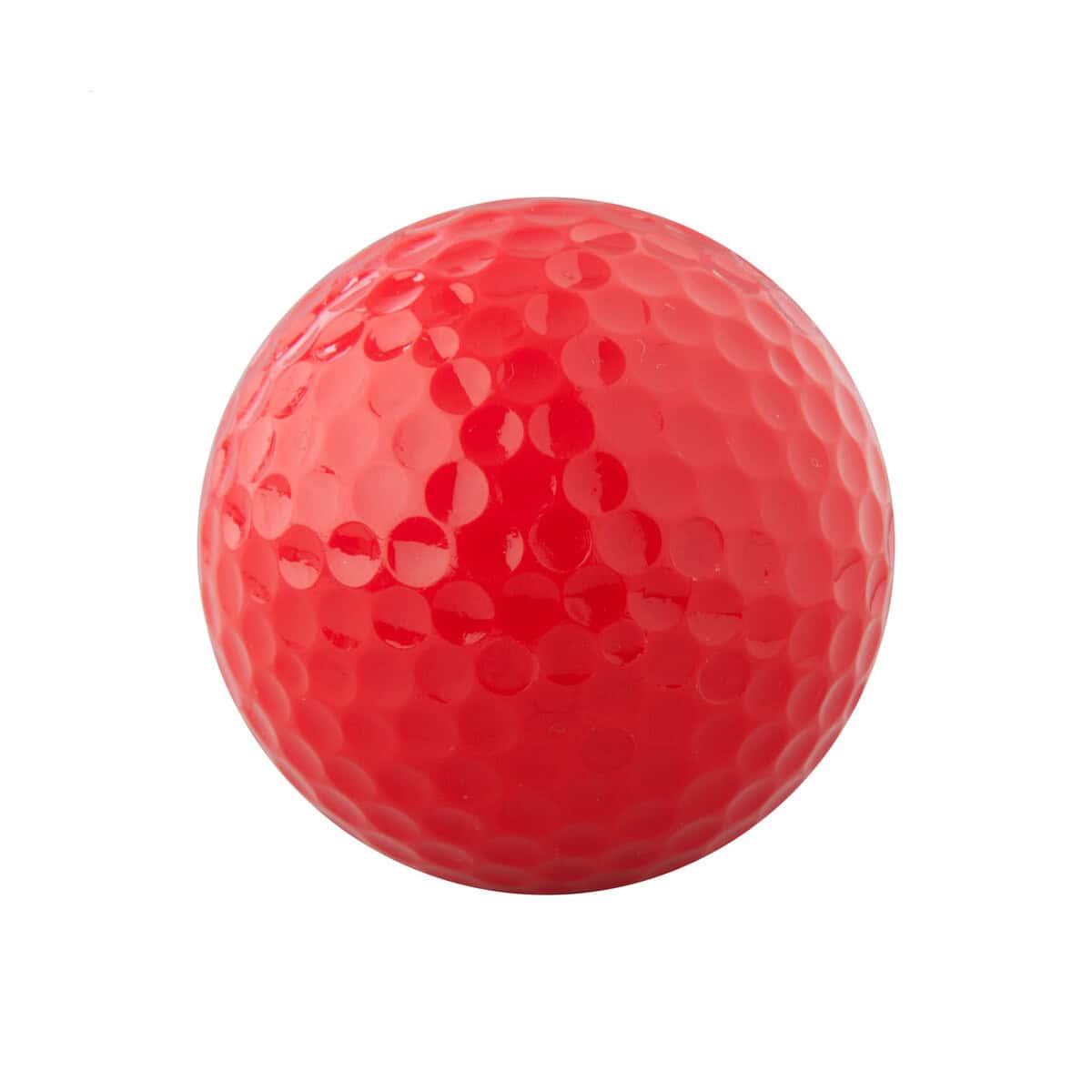 Gadżety golfowe z logo – teren piłka golfowa AP741337-05 Czerwona piłka golfowa z miękkim żłobieniem, idealna na prezent i do treningu.