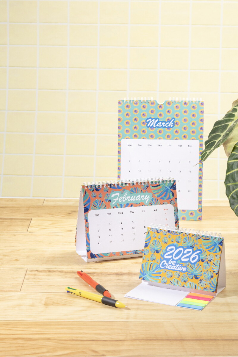 Gadżety na biurko z logo – creadate desk personalizowany kalendarz biurkowy AP716981__DG CreaDate Desk personalizowany kalendarz biurkowy AP716981__DG