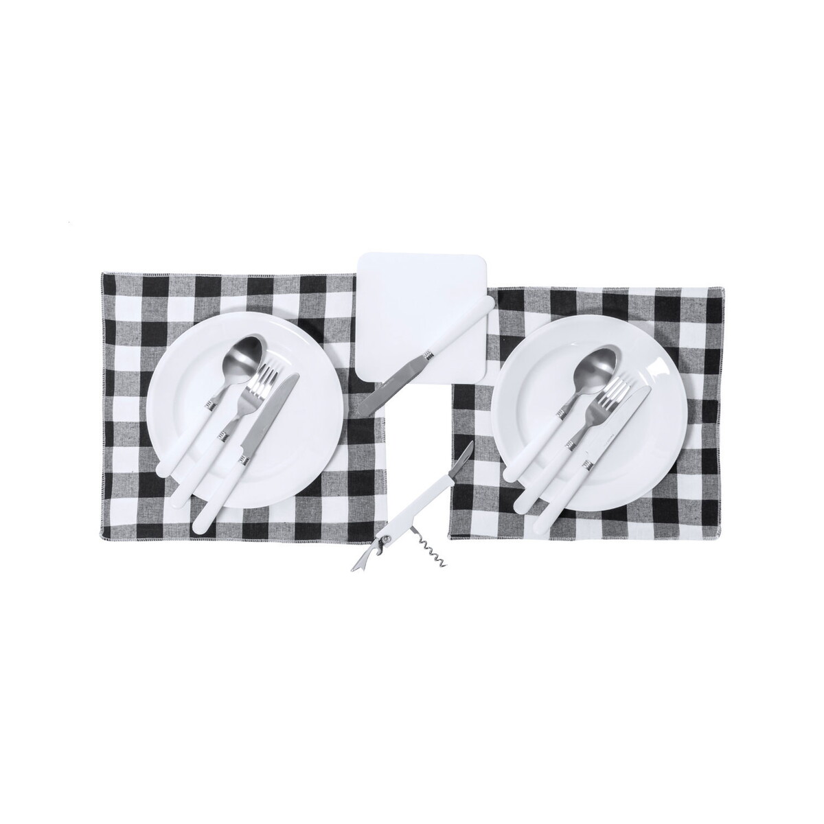 Gadżety piknikowe z logo – pikken zestaw piknikowy rpet AP722853-77__D Pikken Zestaw piknikowy RPET AP722853-77__D