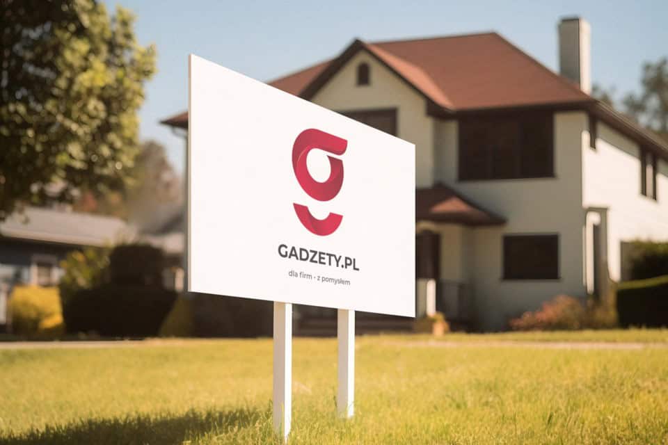 Gadżety reklamowe firma z pomysłem, billboard marketingowy, logo na billboardzie, kreatywne gadżety promocyjne, gadżety firmowe na zewnątrz.