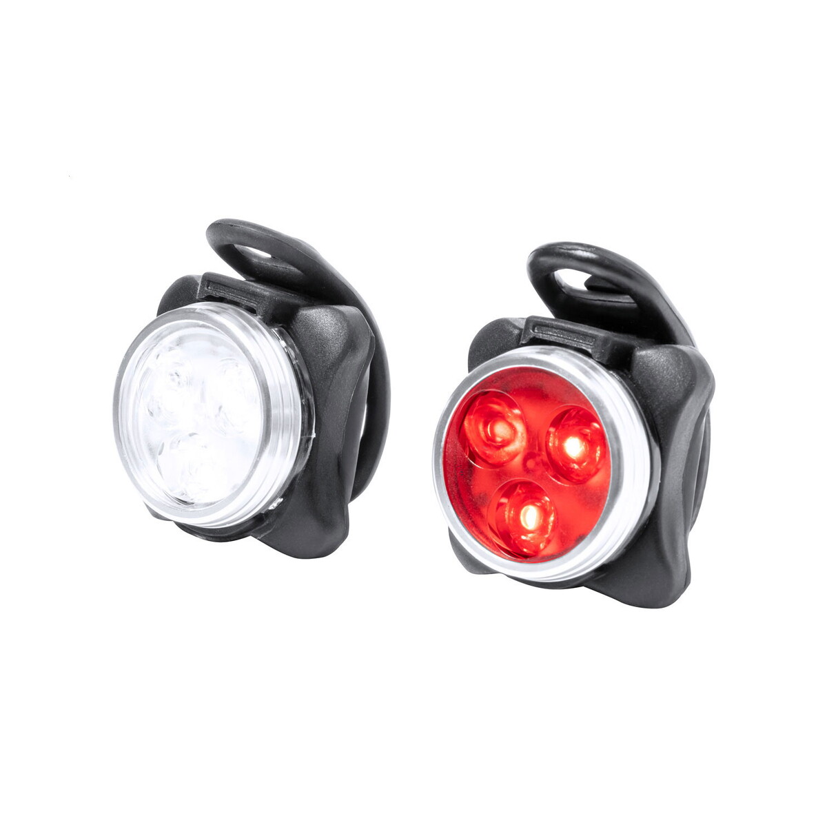 Gadżety rowerowe z logo – bilux lampki rowerowe – zestaw AP733553-10 Bilux lampki rowerowe - zestaw AP733553-10