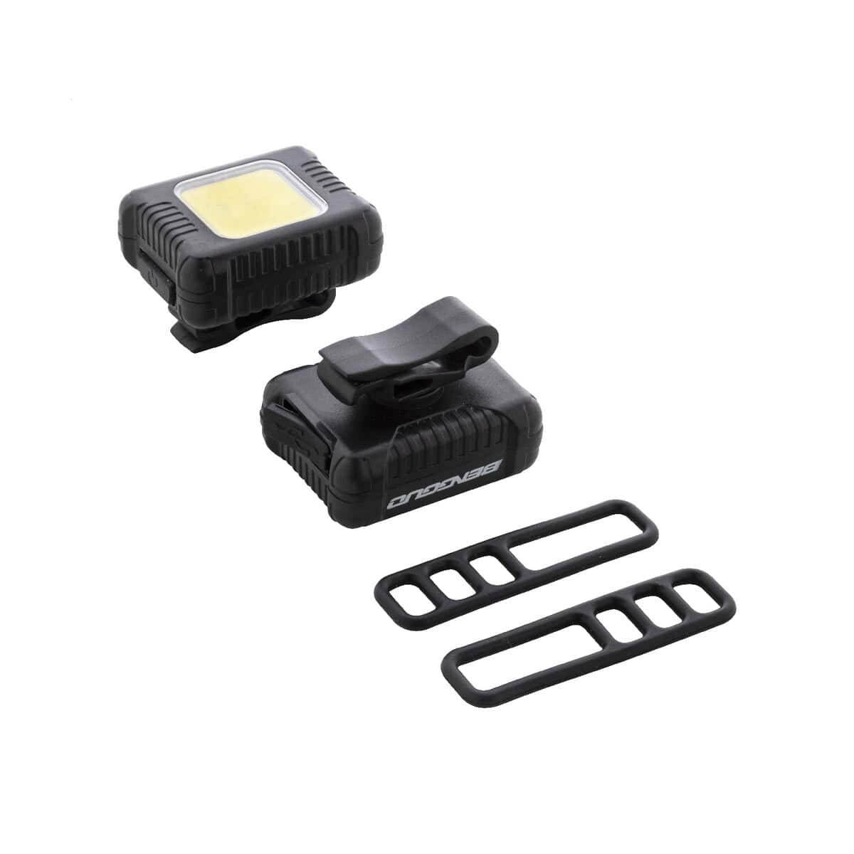 Gadżety rowerowe z logo – cobik zestaw lampek rowerowych z możliwością ładowania AP864103-10__A Lampka rowerowa LED, wodoodporna, energooszczędna, idealna na rower, kemping, outdoor.