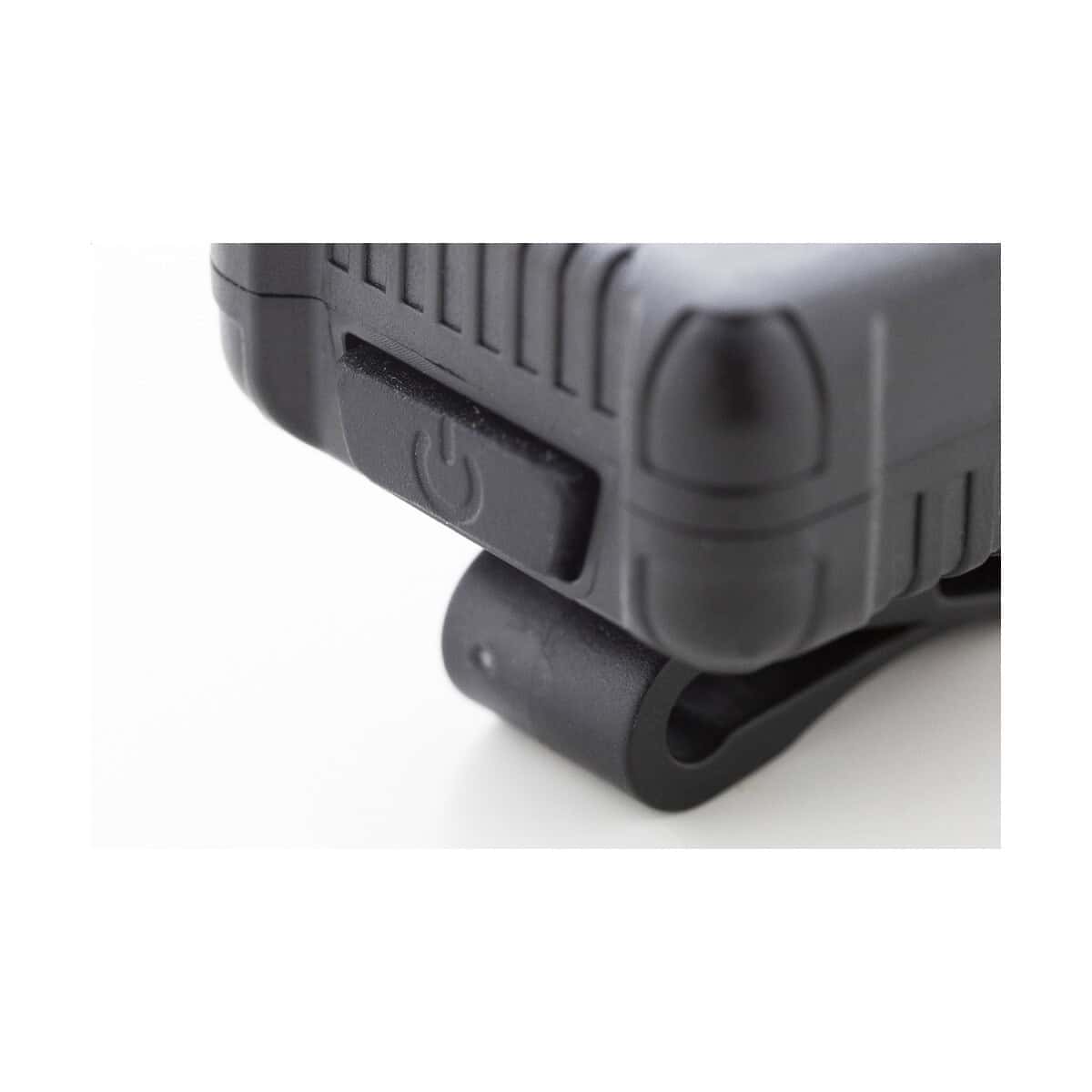 Gadżety rowerowe z logo – cobik zestaw lampek rowerowych z możliwością ładowania AP864103-10__CU 1. Uchwyty do gadżetów i akcesoriów, czarne, funkcjonalne i stylowe.