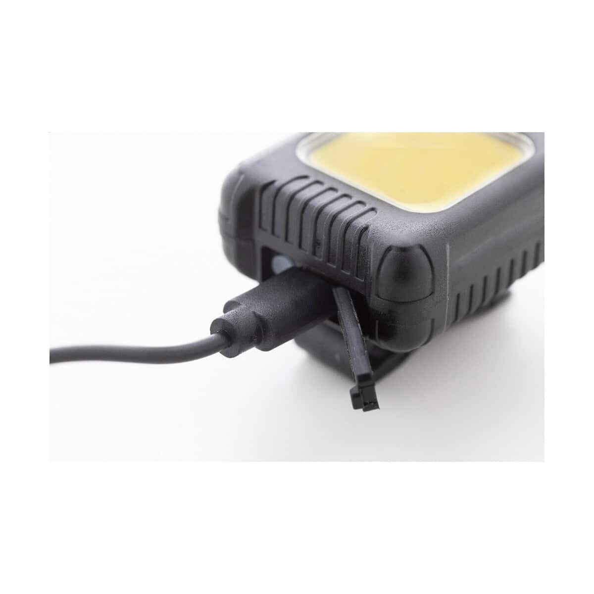 Gadżety rowerowe z logo – cobik zestaw lampek rowerowych z możliwością ładowania AP864103-10__CU3 Uniwersalna latarka LED na akumulator, idealna do domu i na zewnątrz.