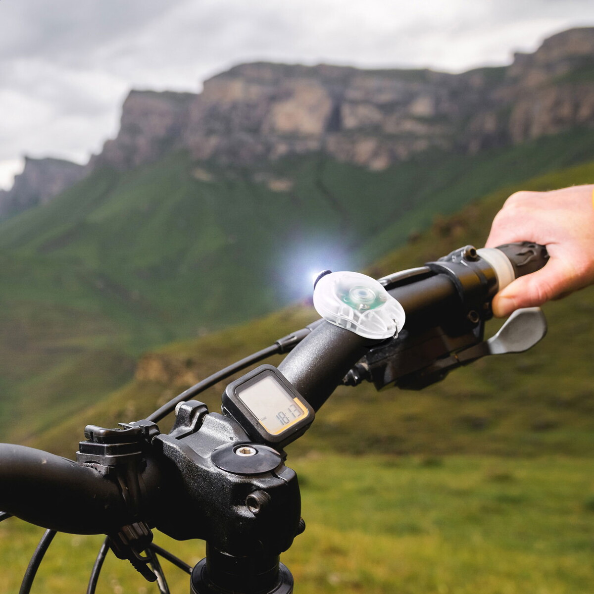 Gadżety rowerowe z logo – dullux zestaw lampek rowerowych AP722423__DG1 Dullux zestaw lampek rowerowych AP722423__DG1