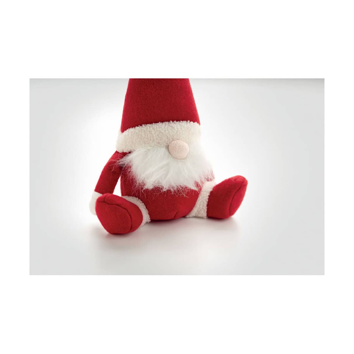 Gadżety świąteczne z logo – świąteczny krasnal, filc dwarf cx1482-05-detail Człowiek w czerwonym stroju mikołaja lala zabawka świąteczna na prezent gadżet bożonarodzeniowy.