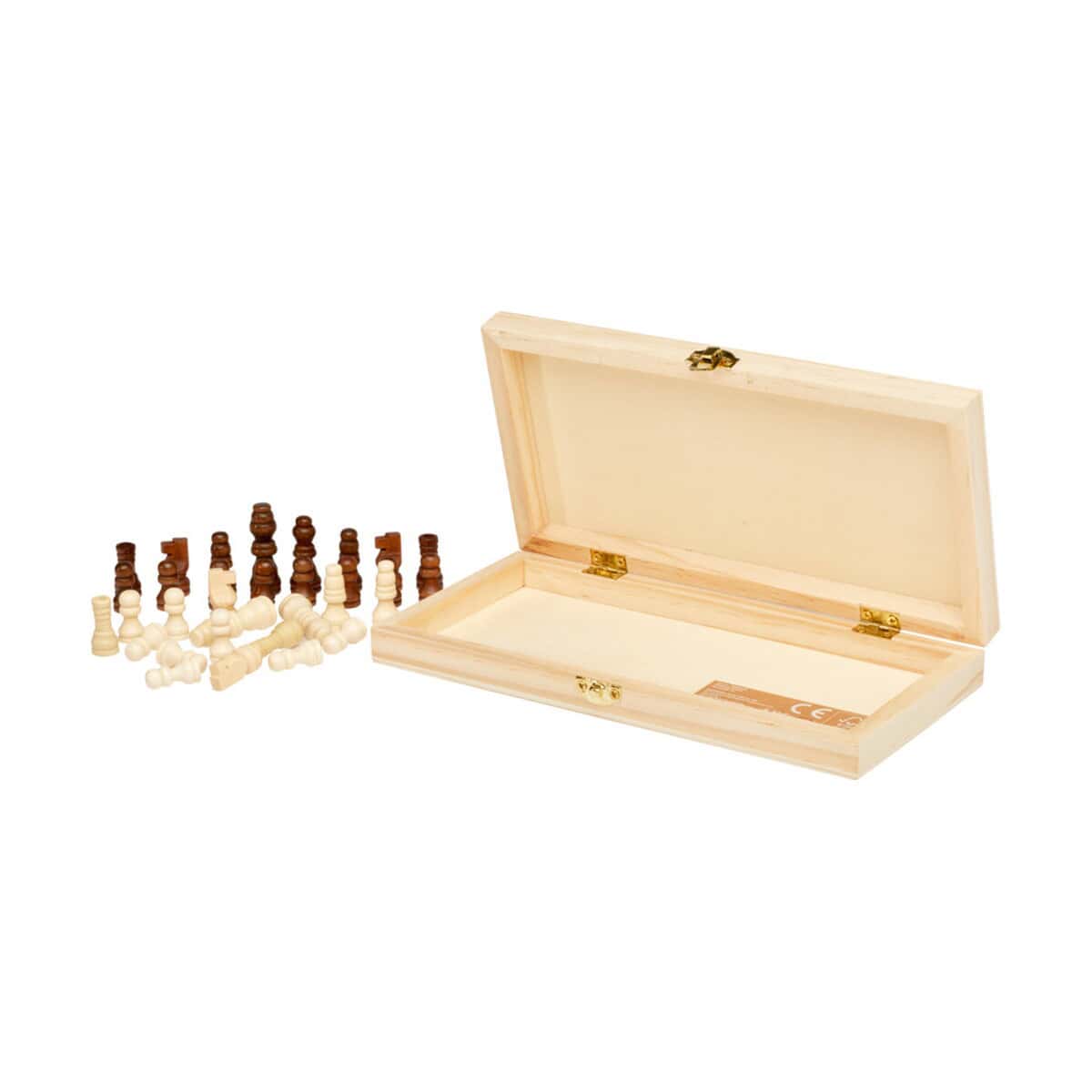 Drewniana szkatułka na szachy, zestaw do gry w szachy z figurkami, pudełko na szachy z laku drewna, elegancka skrytka na gry planszowe, gadżety do gry w szachy.