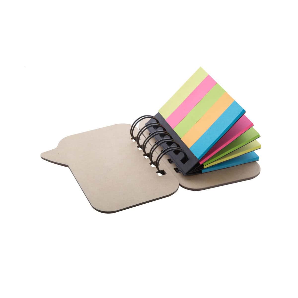 Karteczki samoprzylepne z logo – citrus karteczki na notatki AP781778__C Kolorowe zakładki do notatek na spirali, praktyczne gadżety biurowe i szkolne.