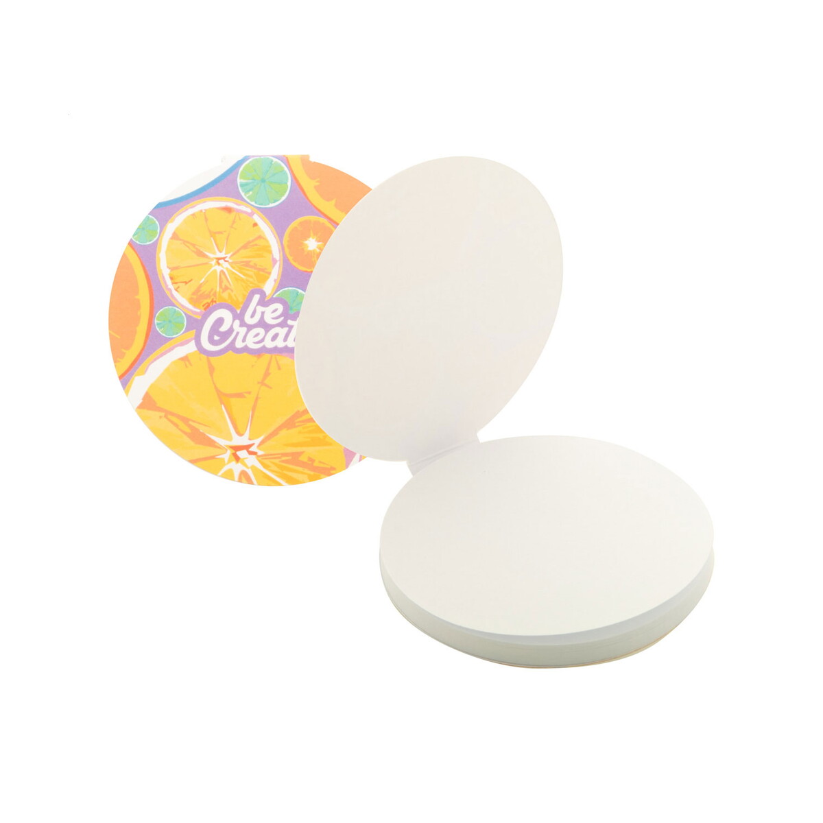 Karteczki samoprzylepne z logo – creastick circle personalizowany notatnik z kartkami samoprzylepnymi AP716760 CreaStick Circle personalizowany notatnik z kartkami samoprzylepnymi AP716760