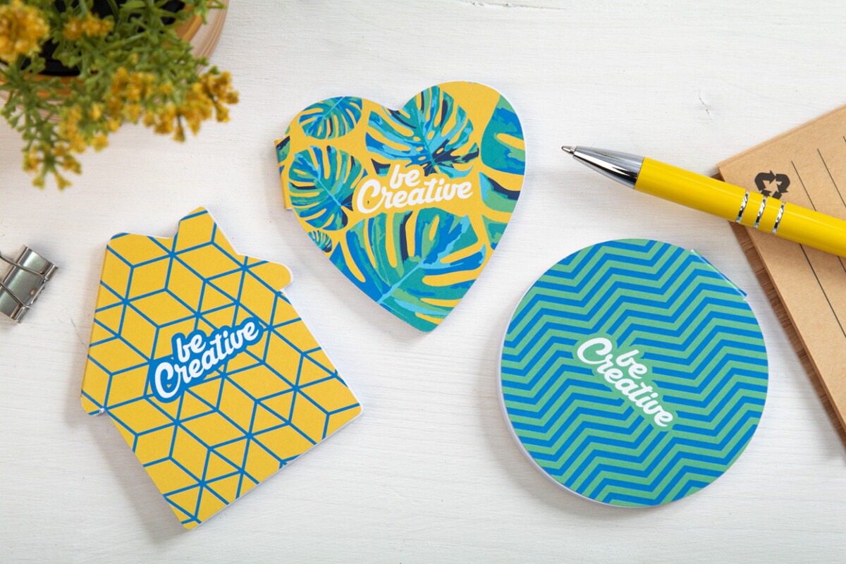 Karteczki samoprzylepne z logo – creastick circle personalizowany notatnik z kartkami samoprzylepnymi AP716760__DG1 CreaStick Circle personalizowany notatnik z kartkami samoprzylepnymi AP716760__DG1