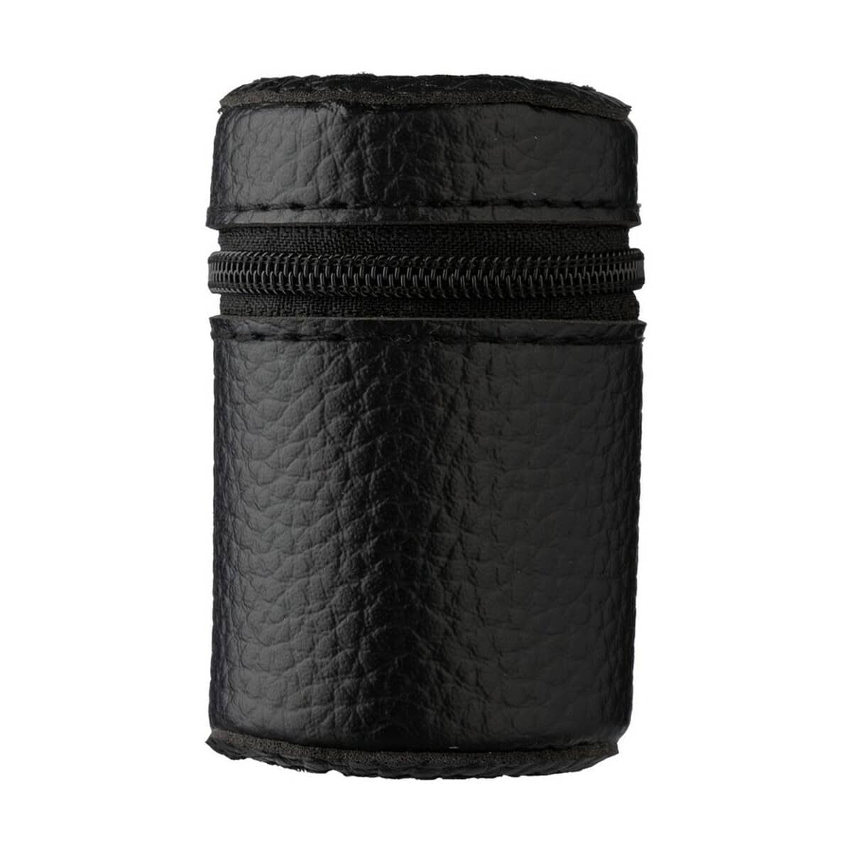 Kieliszki z logo – zestaw metalowych kieliszków VA134-03_CFT01 Czarny kosmetyczka ze skóry ekologicznej z zamkiem, stylowe gadżety promocyjne.