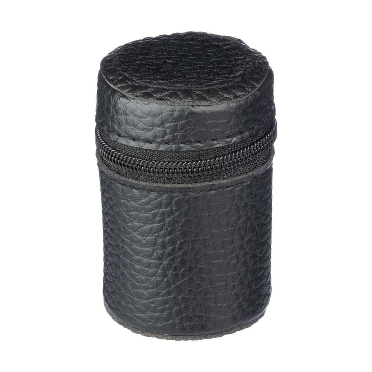 Kieliszki z logo – zestaw metalowych kieliszków VA134-03_COV01 Ziernicy skórzane na grawer, eleganckie gadżety promocyjne i upominki firmowe.