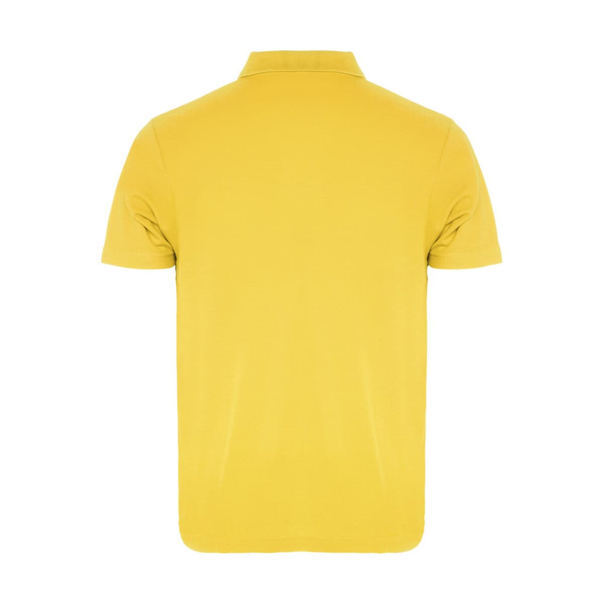 Koszulki z logo – austral koszulka polo unisex z krótkim rękawem r66321b_b1 Żółta koszulka polo z nadrukiem, idealna na gadżety promocyjne i prezentacje.