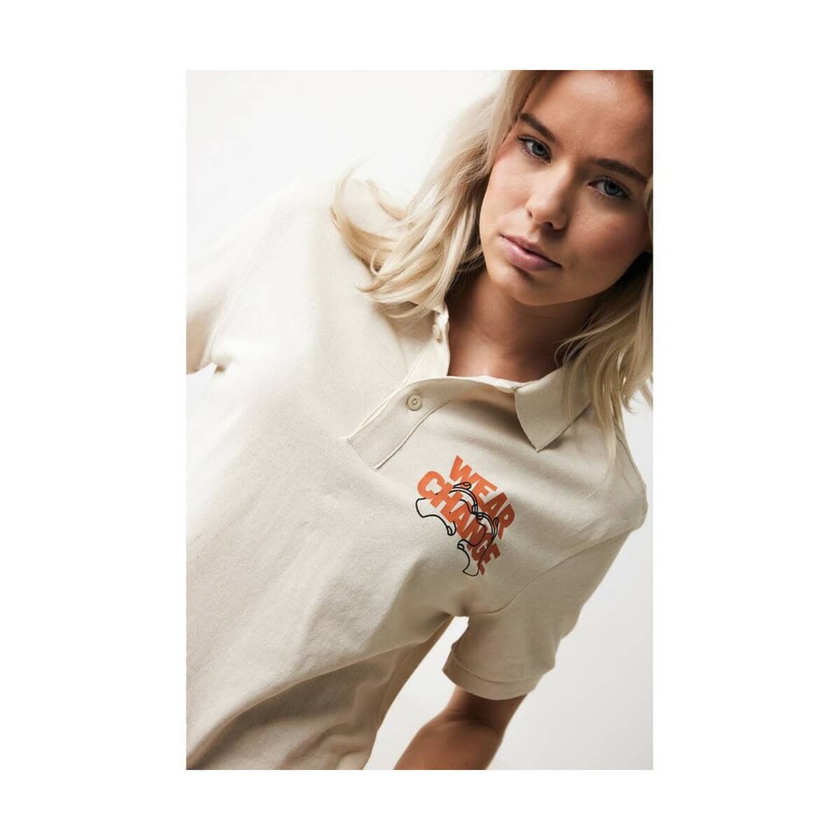 Koszulki z logo – damska koszulka polo iqoniq yosemite, tkanina pique z bawełny z recyklingu T4200.004.L__D_101 1. Naklejka GADŻETY na koszulkę, personalizowane gadżety reklamowe i firmowe.