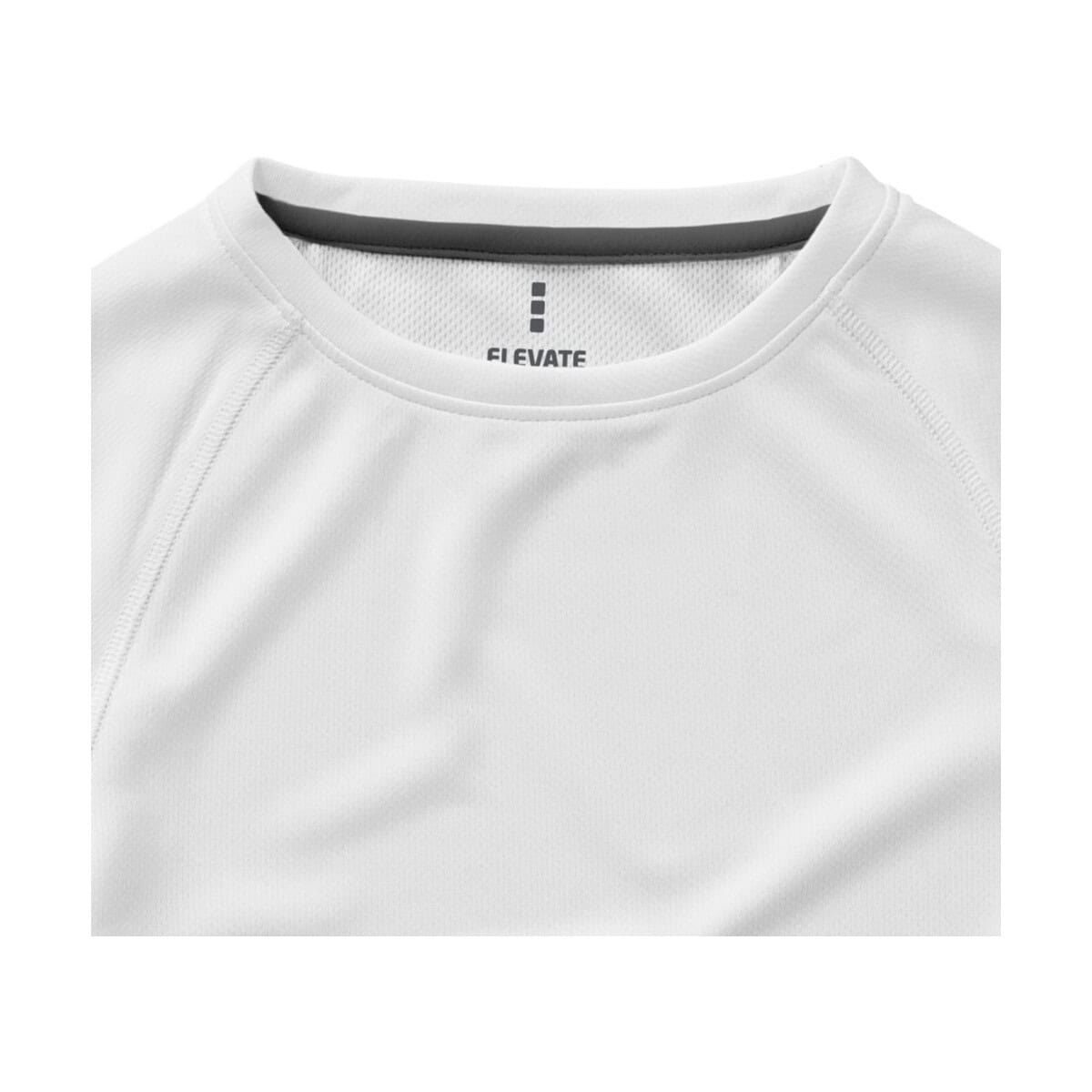 Koszulki z logo – damski t-shirt niagara z krótkim rękawem z dzianiny cool fit odprowadzającej wilgoć 3901101_d3 Biała koszulka sportowa z krótkim rękawem, odzież promocyjna, gadżety reklamowe.