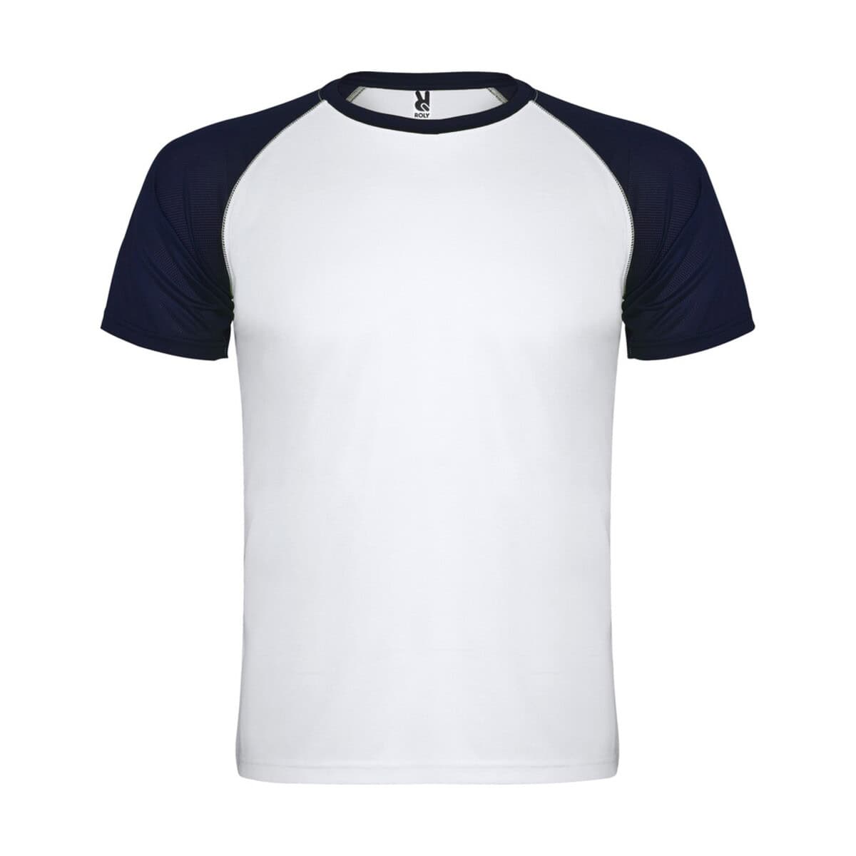 Koszulka sportowa męska z krótkim rękawem, czarno-biała, idealna na treningi.