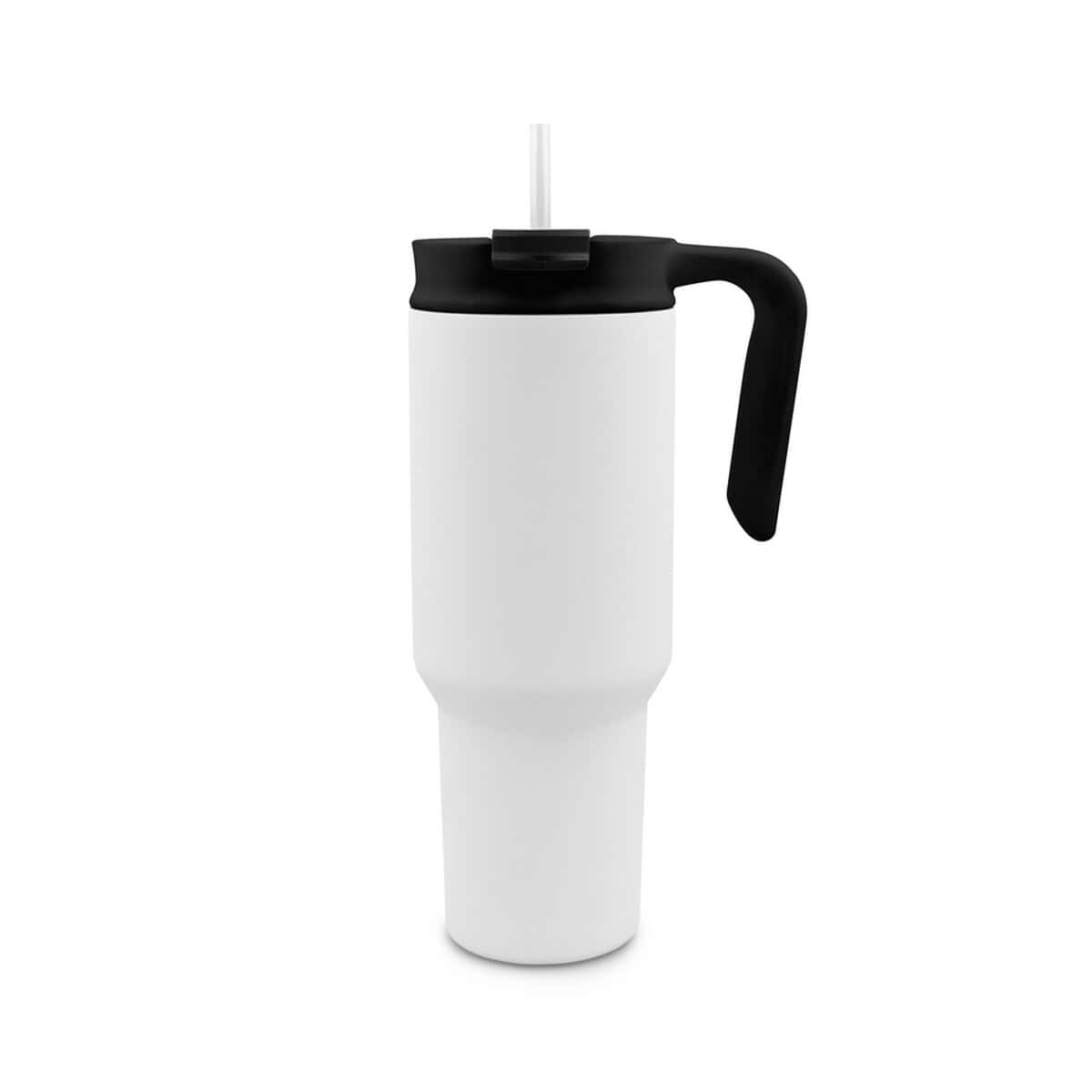 Kubki termiczne z logo – kubek termiczny 1100 ml air gifts z ergonomicznym uchwytem | ony VA094-02_AAA04 Butelka termiczna z podwójnymi ściankami na napoje, prezent, gadżet reklamowy.