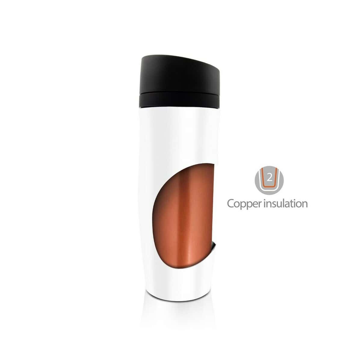 Kubki termiczne z logo – kubek termiczny 375 ml air gifts | jackson V4988-02_INT01 Koszula termiczna z izolacją miedzi, idealna do personalizowanych gadżetów reklamowych.