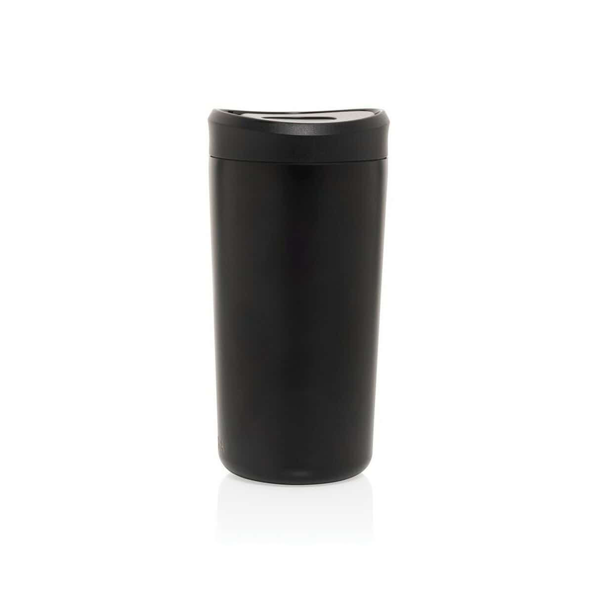 Kubki termiczne z logo – kubek termiczny 400 ml avira alix P438.1001__B_3 1. Czarna termiczna kubek podróżny z pokrywką do kawy i herbaty.