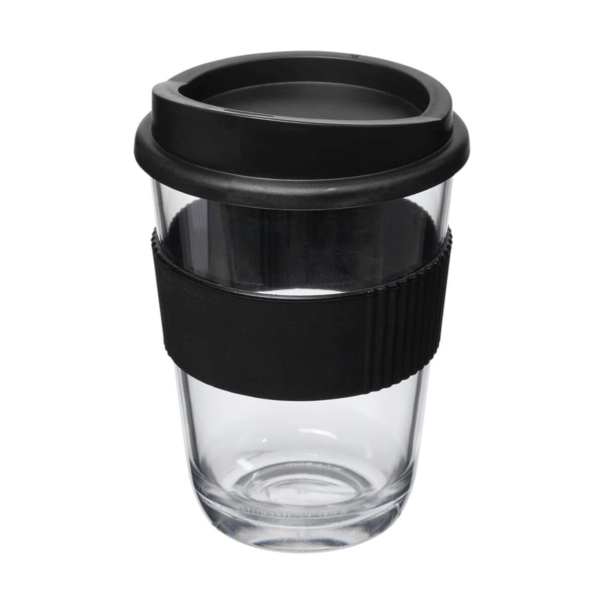Pojemnik na kawę z pokrywką i owijką na dłoń do trzymania, idealny do biura i podróży.