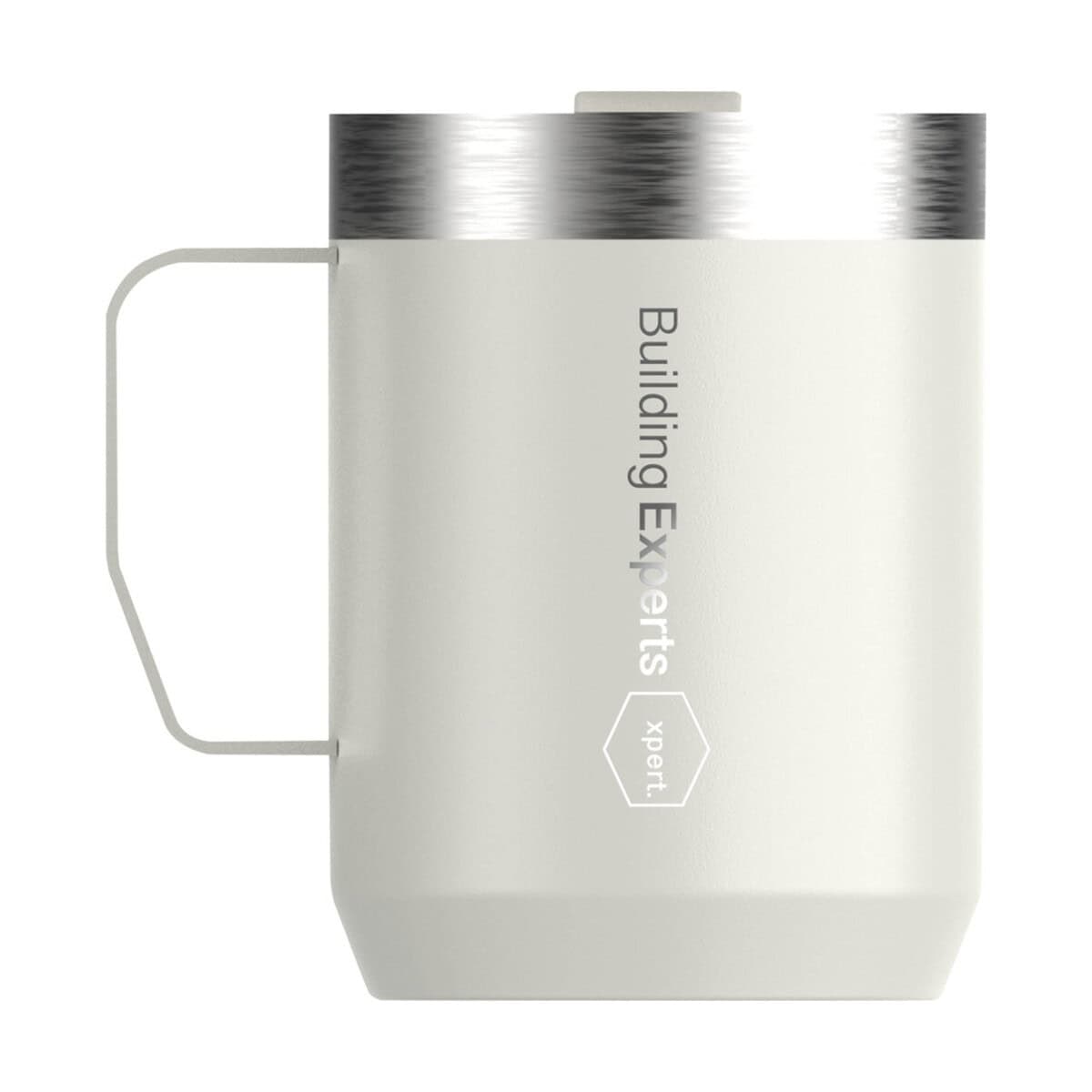 Kubki z logo – kubek kempingowy stanley everyday o pojemności 236 ml 10083110_b1_eg_y1 Czarno-biały kubek termiczny z napisem