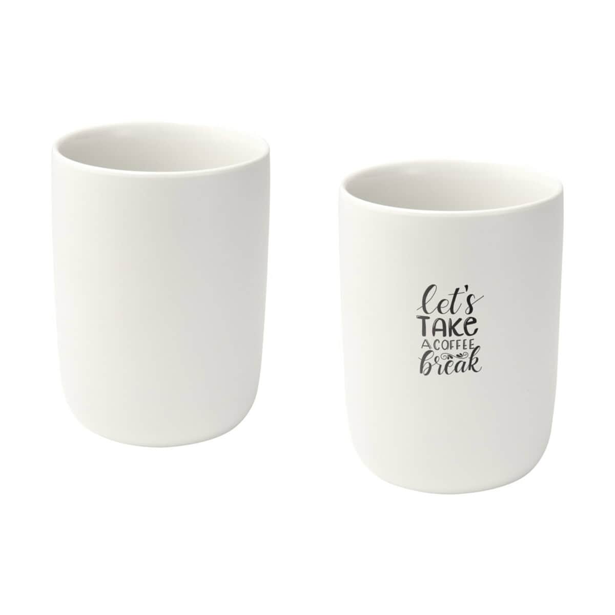 Kubki z logo – male kubki ceramiczne o pojemności 350 ml – zestaw 2 sztuk 12639601_pp_y1 Biala kubek z napisem