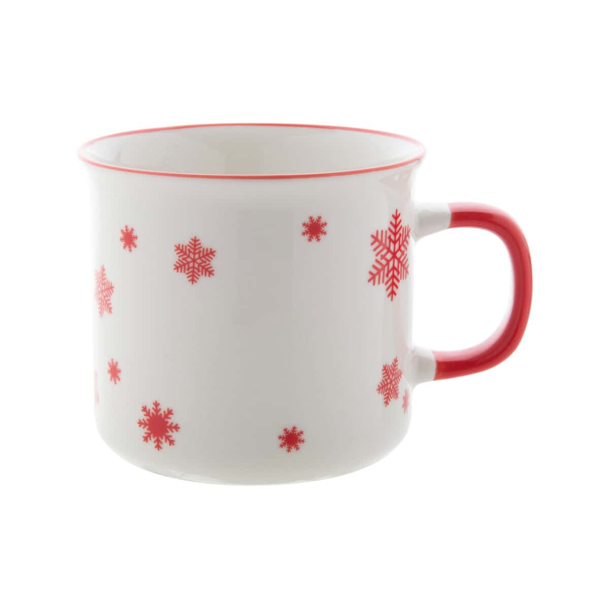 Wyjątkowy kubek z zimowym motywem śnieżynek, idealny na prezent na Boże Narodzenie.
