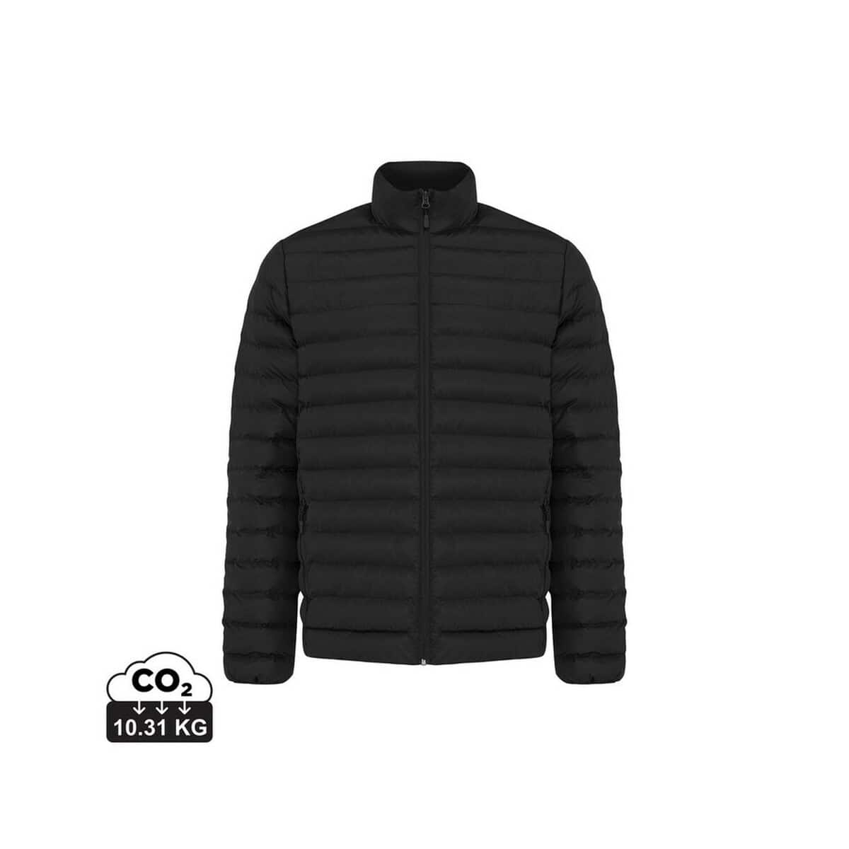 Kurtki z logo – męska kurtka iqoniq maiko T1703.001.4XL__S_0 Lekka kurtka puchowa z recyklingu, idealna na chłodne dni, z ekologicznego materiału, dostępna w sklepie Gadzety.