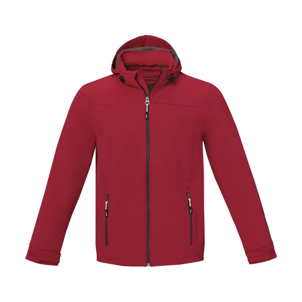 Kurtki z logo – męska kurtka softshell langley 3931125_f1 Czerwony polar z kapturem, odzież reklamowa i gadżety firmowe.
