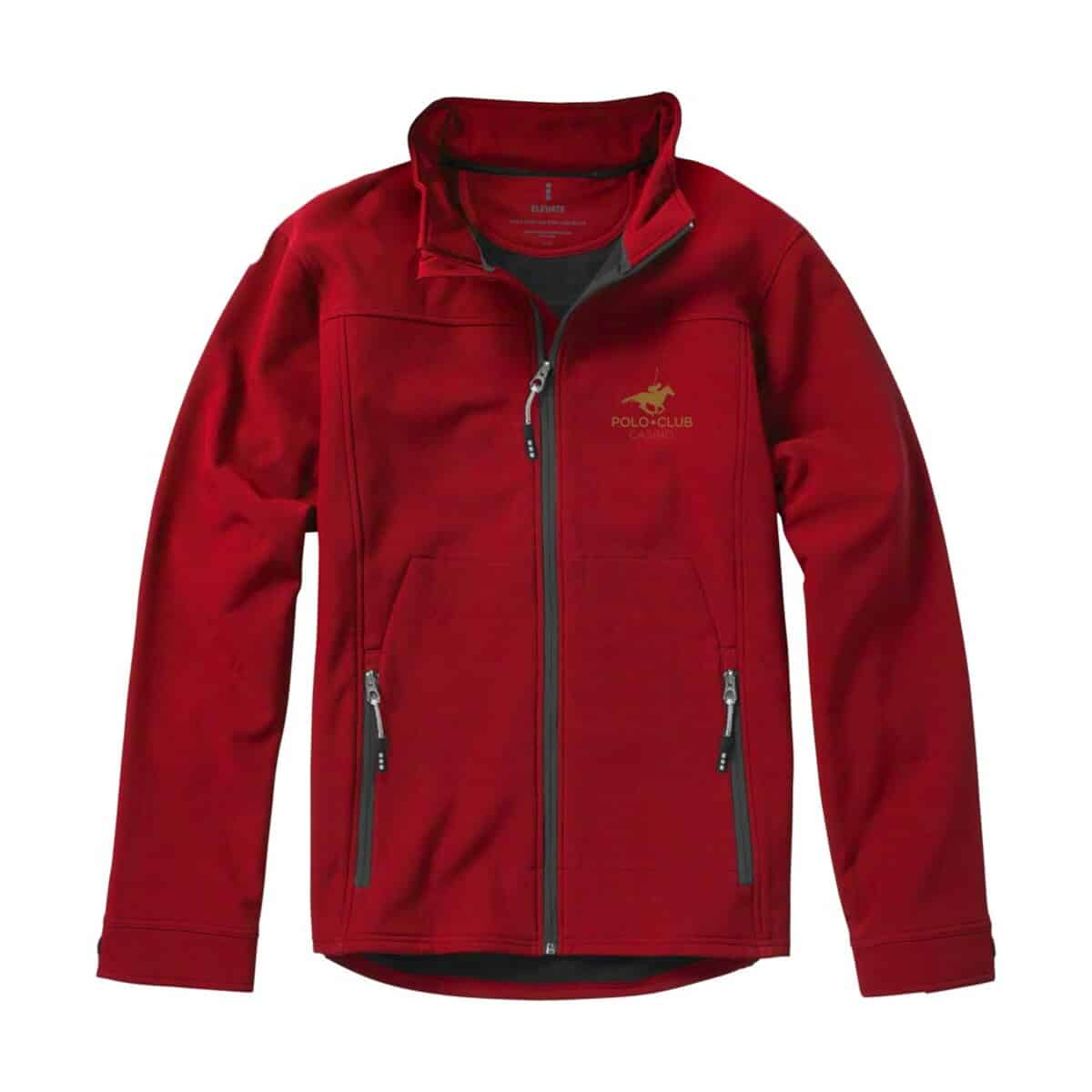 Kurtki z logo – męska kurtka softshell langley 3931125_lf2_sp_y3 - kurtka softshell czerwona z logiem Polo Club.