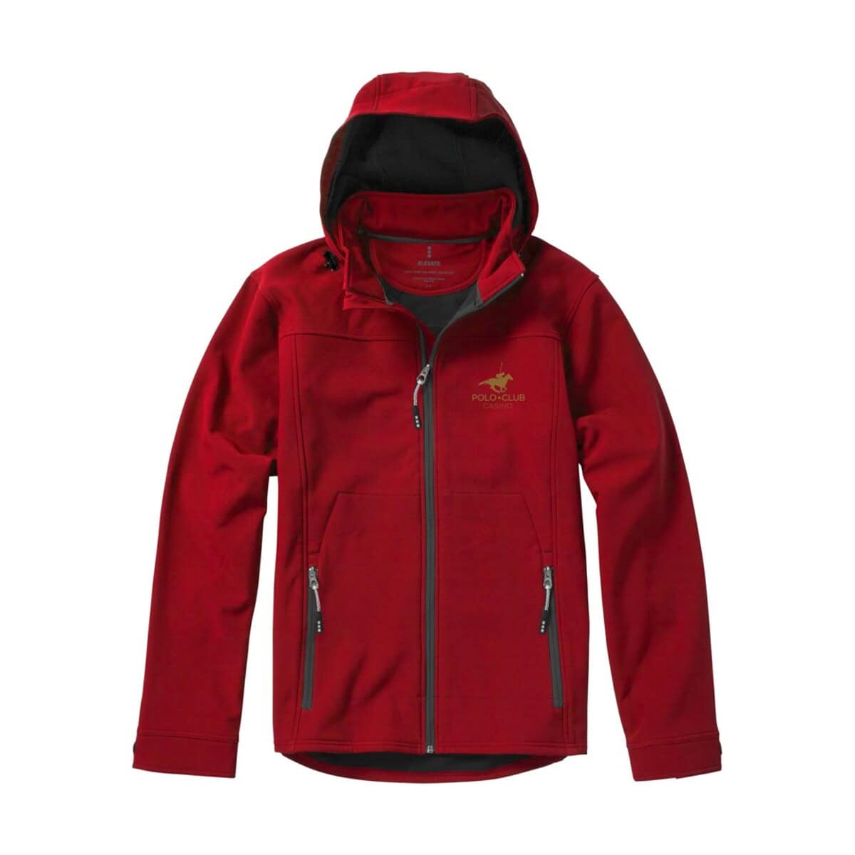 Kurtki z logo – męska kurtka softshell langley 3931125_lf_sp_y1 Stylowa bluza softshell z logo Polo Club na plecach, idealna na chłodne dni i sportowe aktywności.