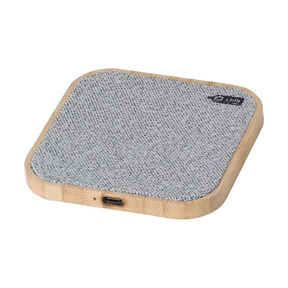 Podkładka pod mysz z drewna i tkaniny, personalizowana, elegancka, idealna na prezent.