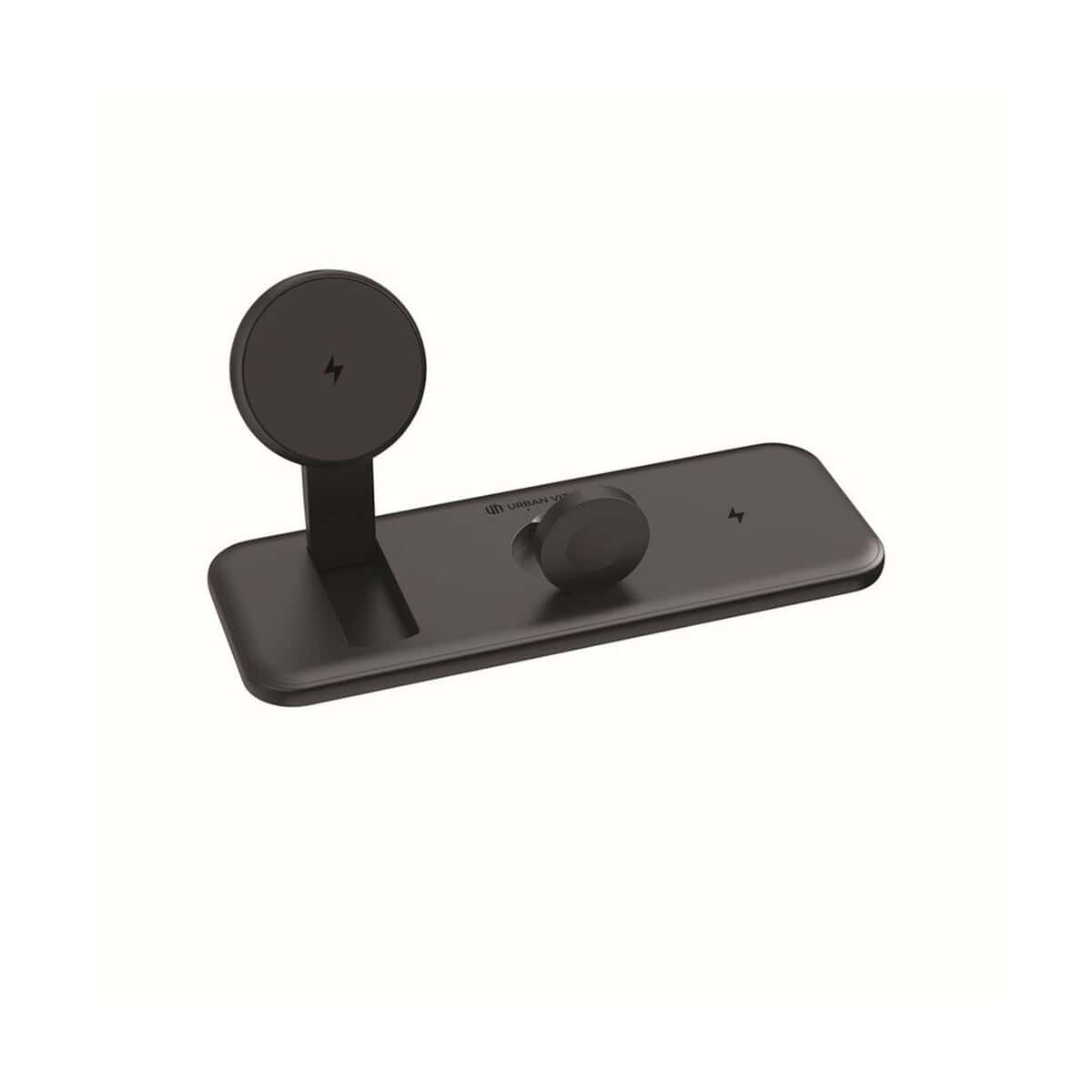 Ładowarki z logo – ładowarka bezprzewodowa 3 w 1, 15w urban vitamin torrance P309.5001__O_S_0 1. Bezprzewodowa ładowarka samochodowa z uchwytem na telefon czarna.