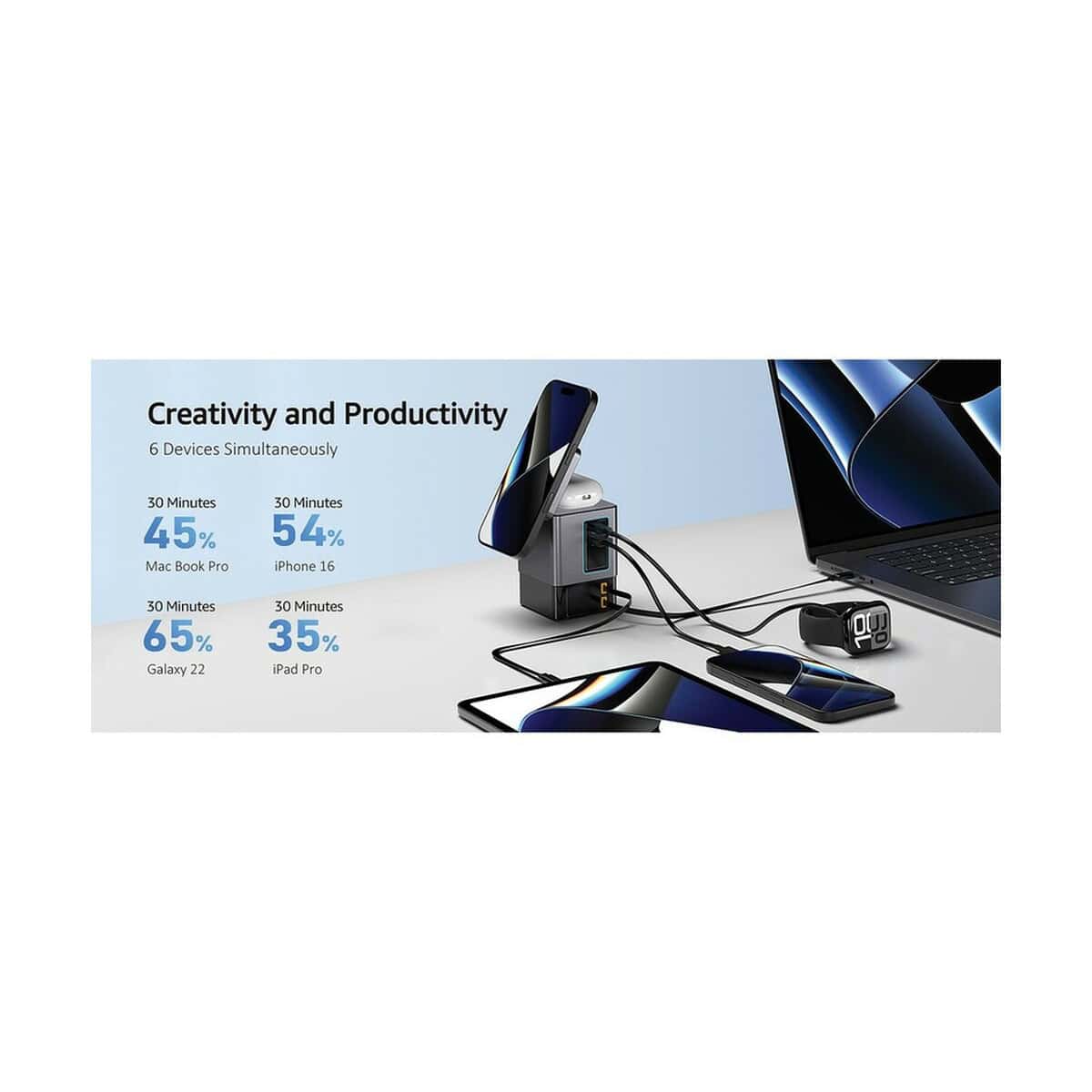 Ładowarki z logo – ładowarka ścienna 105w urban vitamin sacramento P309.5402__B_14 Uniwersalne gadżety elektroniczne na prezent, ładowarki i akcesoria do smartfonów.