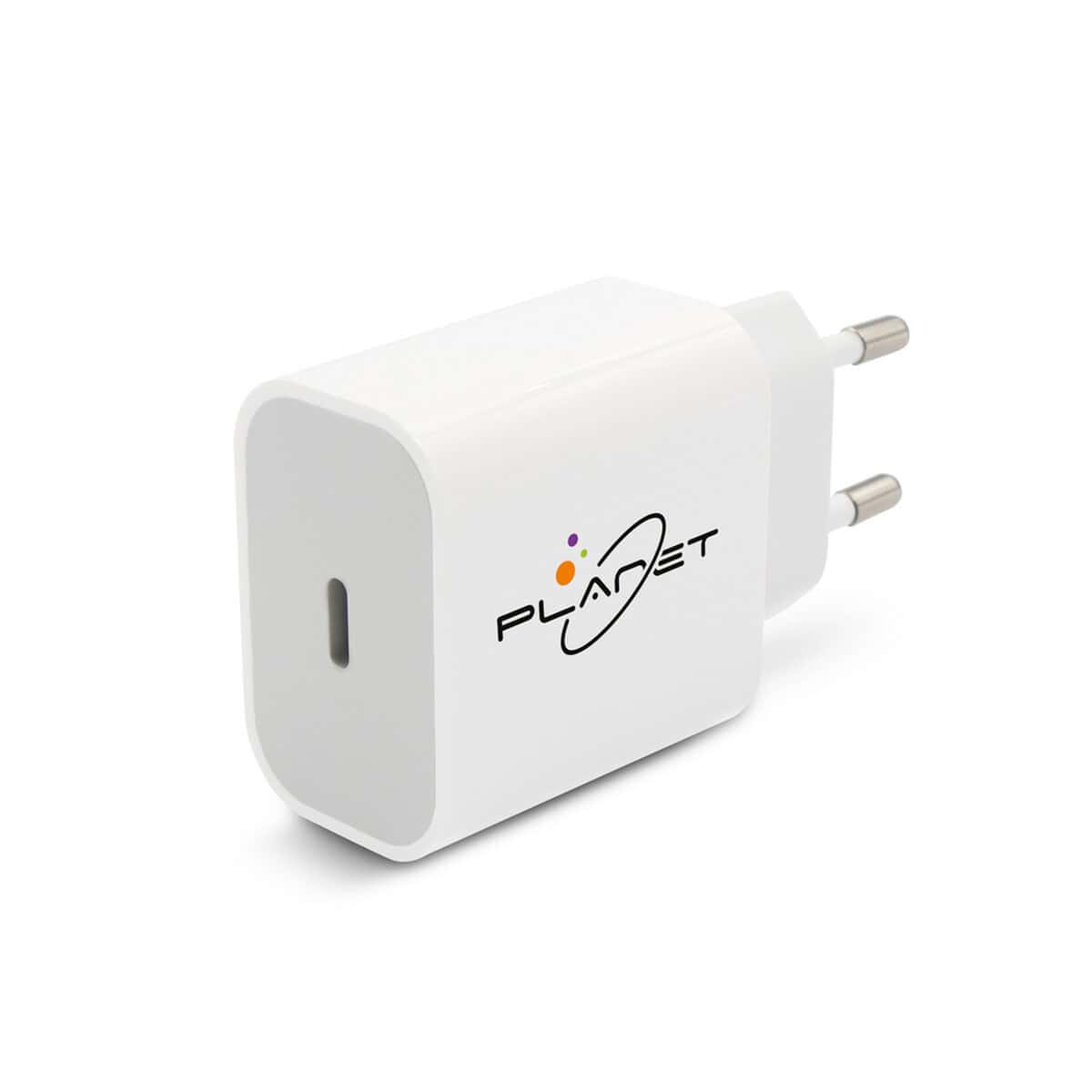 1. Ładowarka z logo Planeta – gadżet reklamowy, prezent firmowy, akcesoria promocja.