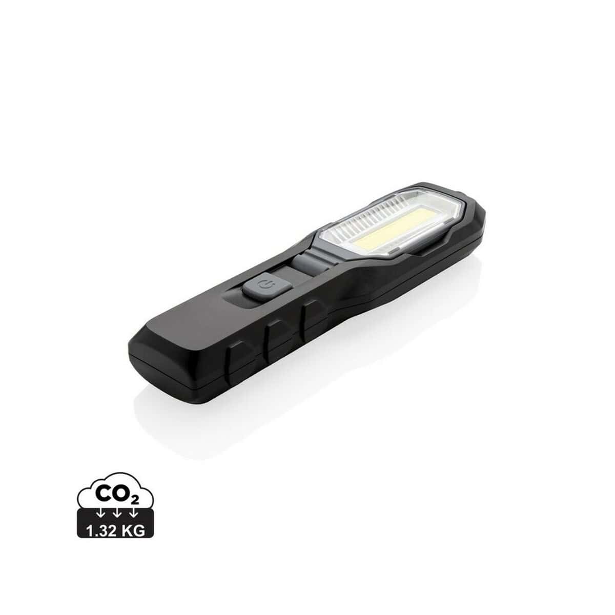 Latarki z logo – wielofunkcyjna latarka warsztatowa cob P513.541_S_0 1. Latarka LED zasilana energią słoneczną, idealna do kampingów i outdooru.