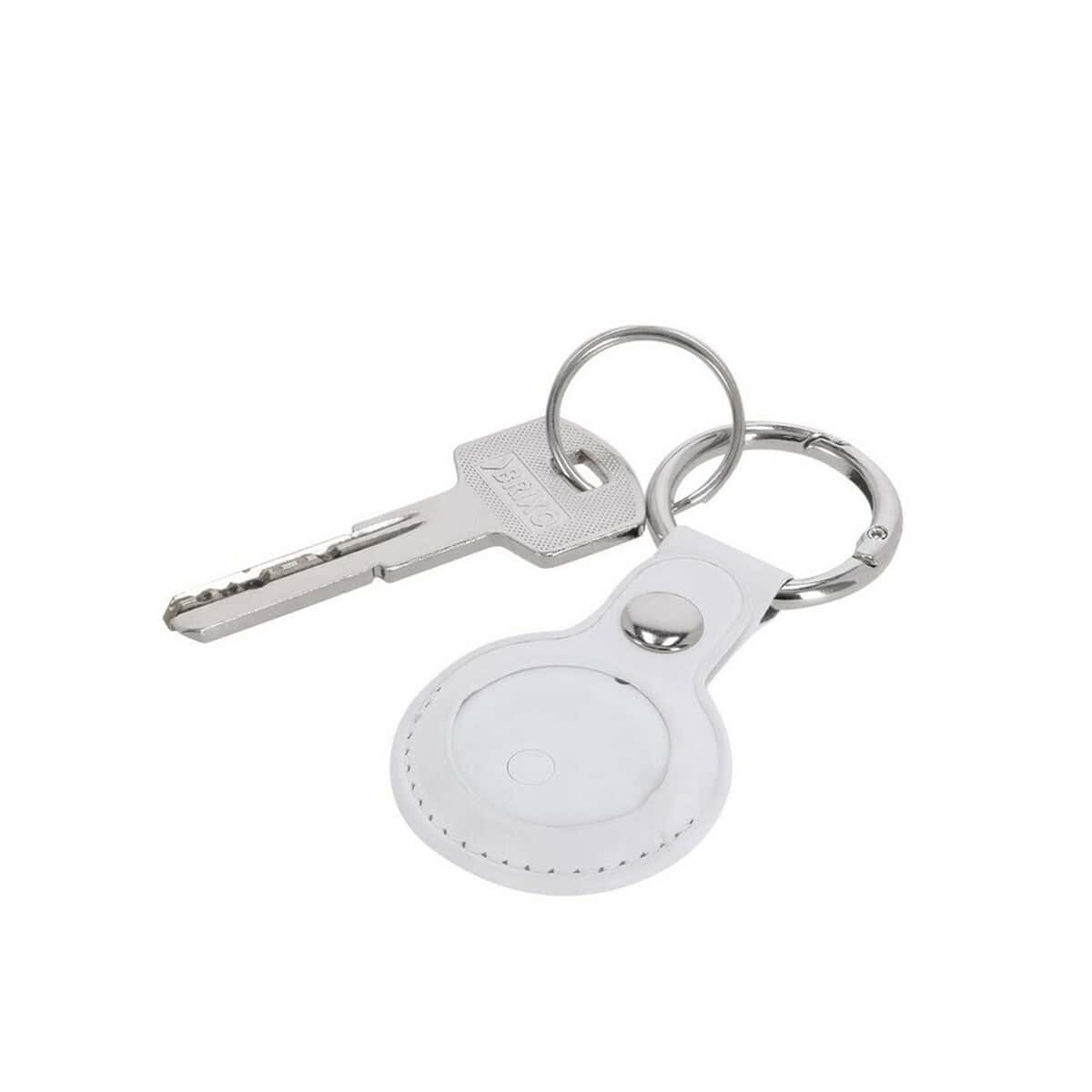 Lokalizatory kluczy z logo – bezprzewodowy wykrywacz kluczy, brelok VA381-02_AAA02 Metalowy klucz do domu na breloczku z etui RFID RFID.