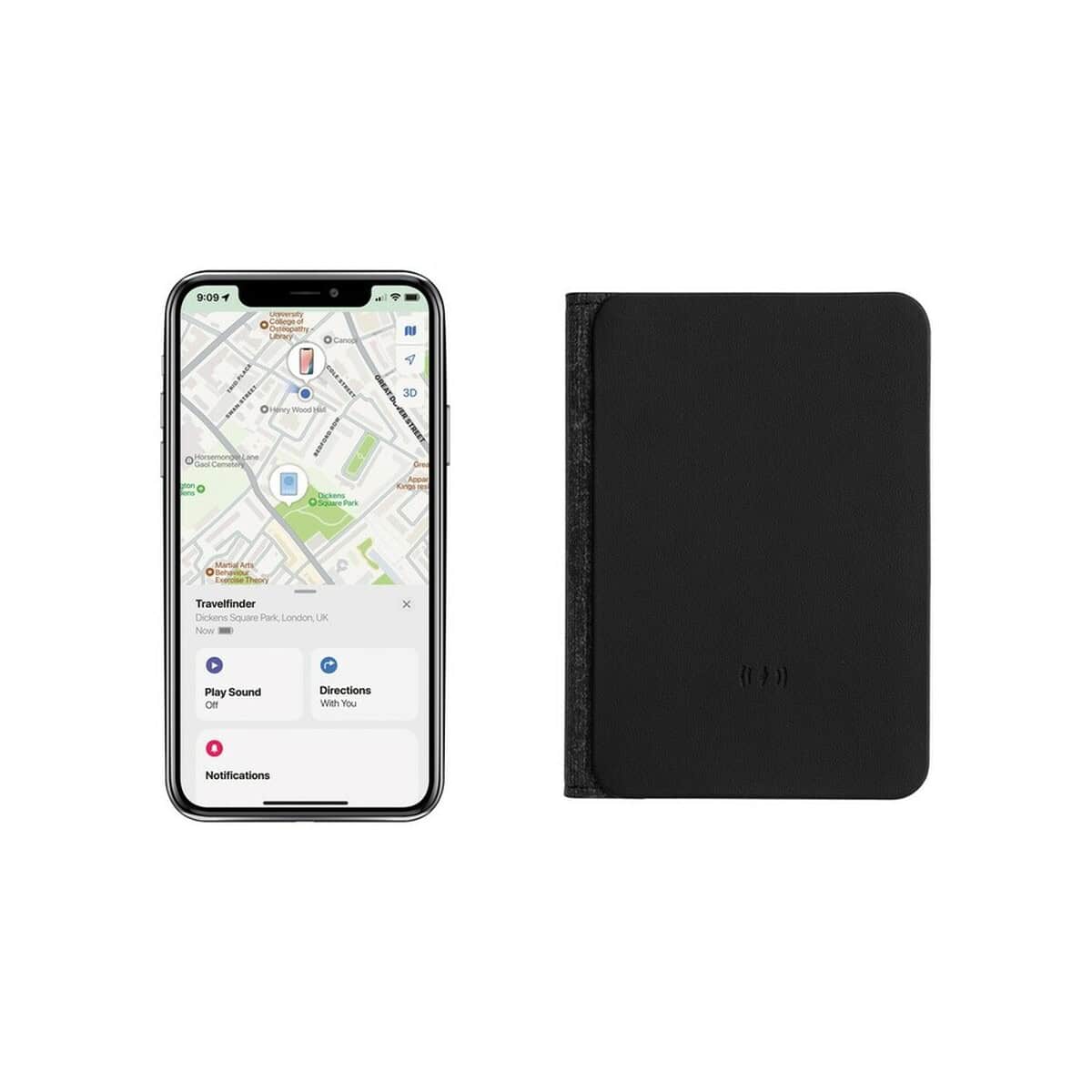 Lokalizatory kluczy z logo – etui na paszport, bezprzewodowy wykrywacz, lokalizator trackmate P301.5601__B_6 Lokacyjne gadżety z personalizacją dla firm i klientów, nowoczesne i funkcjonalne.